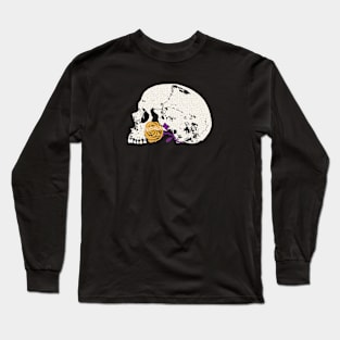 The Skull and the Gold Rose Long Sleeve T-Shirt